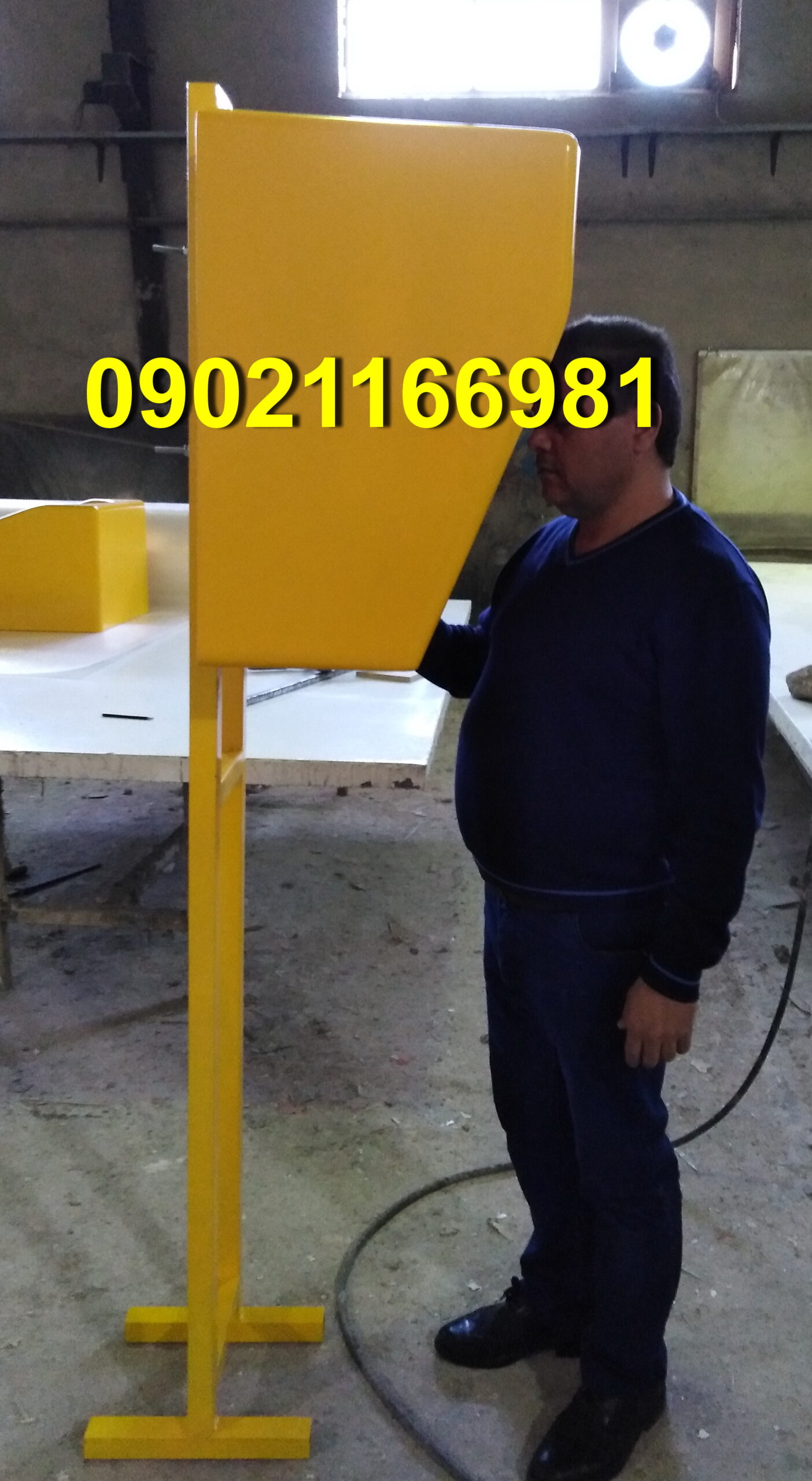 کیوسک تلفن فایبرگلاس پایه دار
